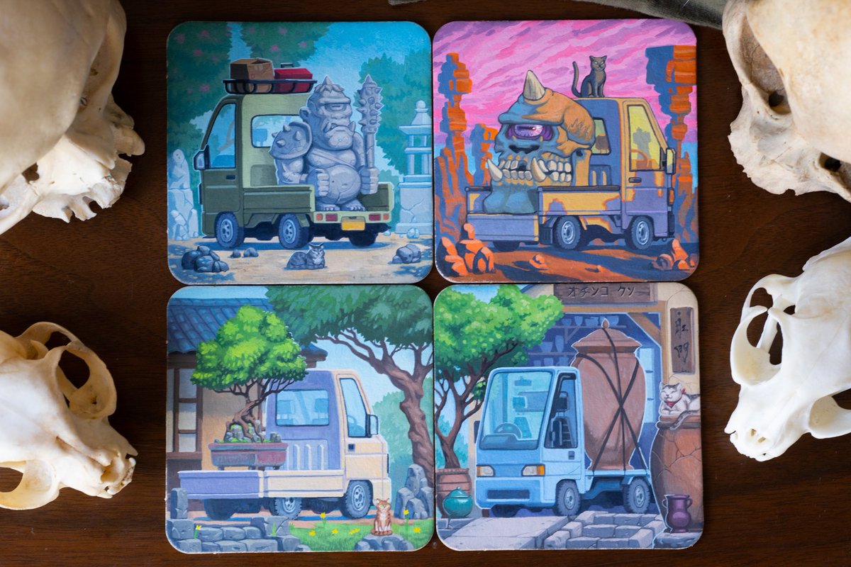 artpm's tweet image. The new set all together! Available through Nucleus Portland, on May 18th. #keitruck
