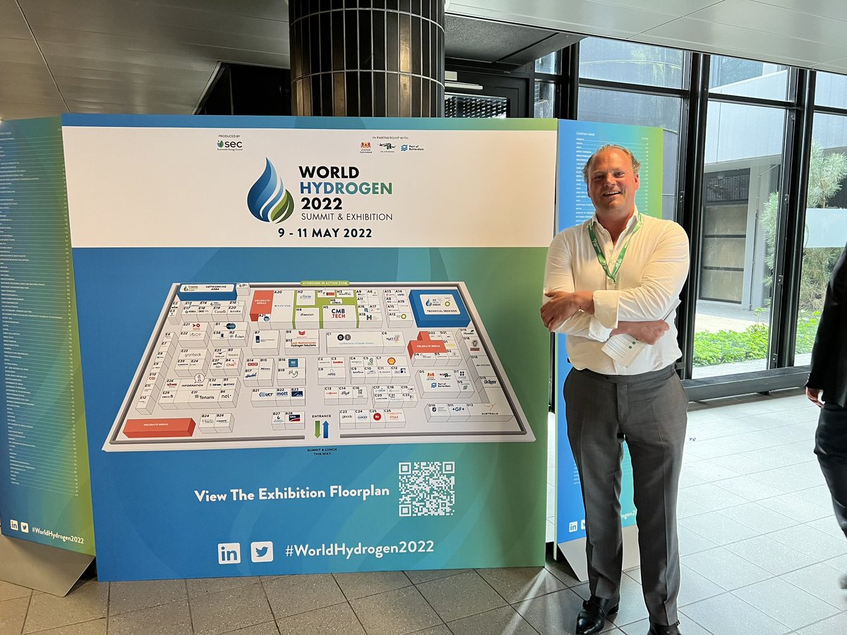 AriceAmice's tweet photo. Part of the @bluerevo (operational and corporate finance) team was at #WorldHydrogen2022 in Rotterdam today. Inspiring and glad to see a few of our relations face2face and meet new partners. #wastetohydrogen #climatechange #chasingtargets https://t.co/QTTUifTsoF
