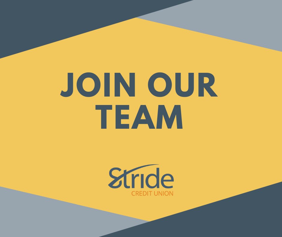 Take the first step in building a great career with us! We are currently looking to hire a Member Experience Associate to join our team at our Royal Road branch. Visit stridecu.ca/careers for more information!

#StrideCU #herewegrow #careers #Manitoba