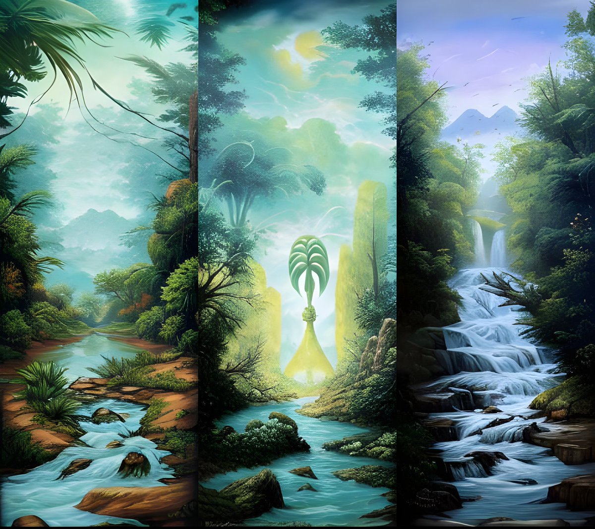 Manu_script_'s tweet photo. Magic jungle painting

#aiart #aiartist #NFTCommunity #deepdream https://t.co/OGS0x8af9W
