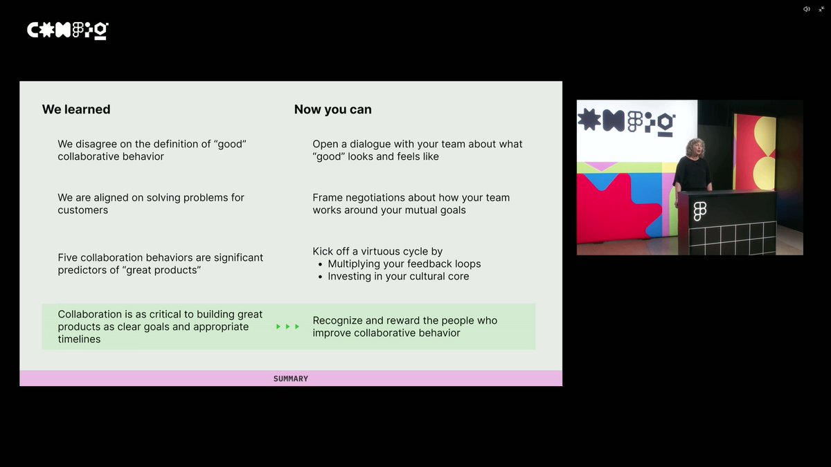 Arumanimuthu's tweet photo. @cristentor's lovely presentation @ #Config22 about "What makes collaboration click? was very well articulated! Must watch for all Design teams

"Collaboration is as critical to building great products as clear goals and appropriate timelines" https://t.co/obHUY6fuZ7