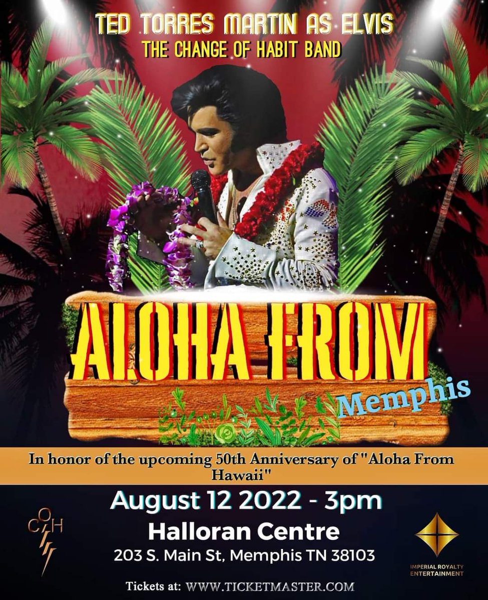 (FEEL FREE TO SHARE) 
If you're coming to Elvis Week 2022 I hope you come see us. Recreating this show for the first time in my career and I want you all to be a part of it! This will be an event filled with some surprises. Tickets go on sale May 15th through 
Ticketmaster. COM
