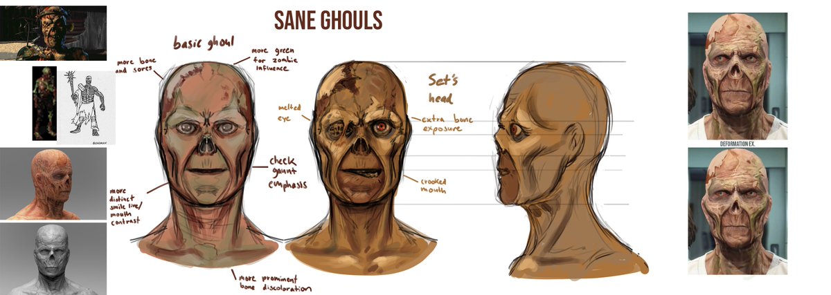 Happy to say I'll be contributing some art for @FalloutVault13 as a volunteer concept artist! 

Tycho, a generic ghoul, and Set 