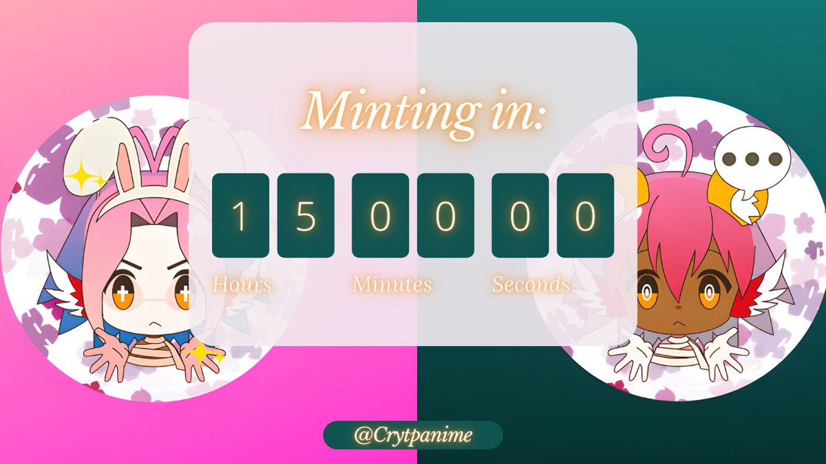 cryptanime's tweet image. 🚨Less than 15 hrs until Pre-Sale goes Live!🚨

We're giving away x5 WL spots every hour until our Pre-sale Mint goes Live! 
Follow and turn on notifications so you don't miss out!
#NFTCommunity #NFTdrop #NFTLaunch #NFT