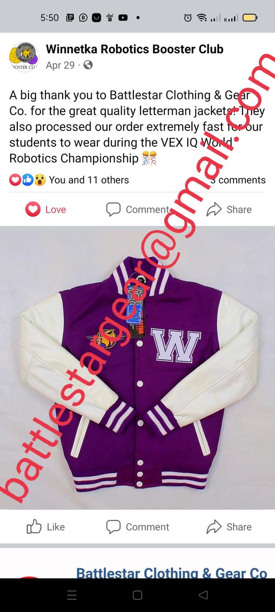 EastWorthInd's tweet photo. Nothing is as heartwarming as a satisfied customer. Thank you @WinnetkaDISD for believing in us and for such precious feedback remarks.

#customvarsityjacket #customized #customclothing #battlestargear #Varsityjacket #baseballjacket #streetwear #Streetstyle #Usa #Fashionjackets https://t.co/1KWK40qF0e