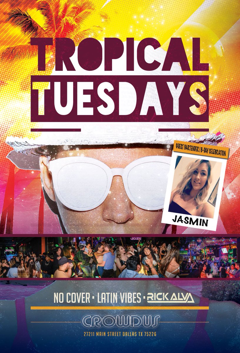 rickalva82's tweet photo. Tropical Tuesdays #latin #night https://t.co/3VKGiyNhP9
