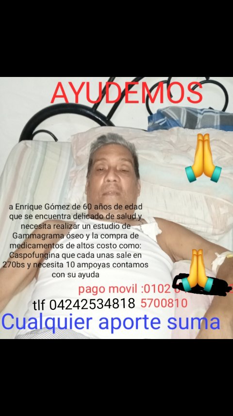 MarmolSaavedra's tweet photo. Jubilado del Instituto Nacional de Canalizaciones INC sin seguro HCM pide limosnas para recuperar su salud. @NicolasMaduro @dcabellor @MinSaludVE . No debe pasar en Venezuela. https://t.co/2zeQ9CjzZh