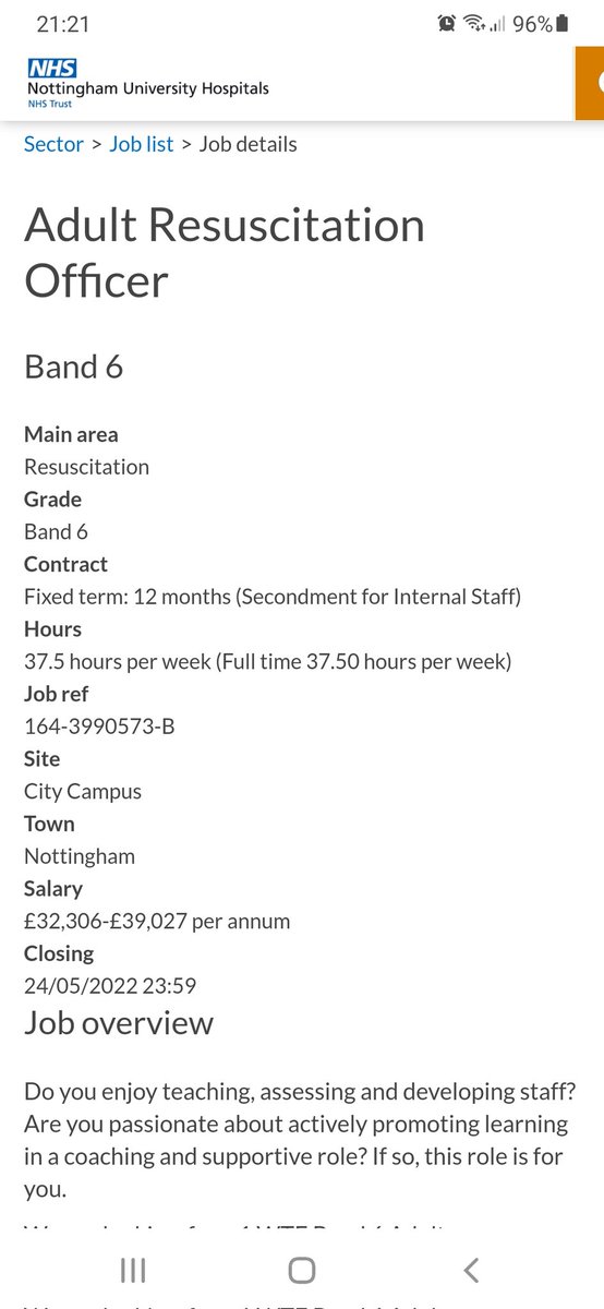 Do you have an interest in resuscitation? Do you want to educate others? Then this could be the job for you! <a href="/NUHresus/">NUH Resus Officers</a>