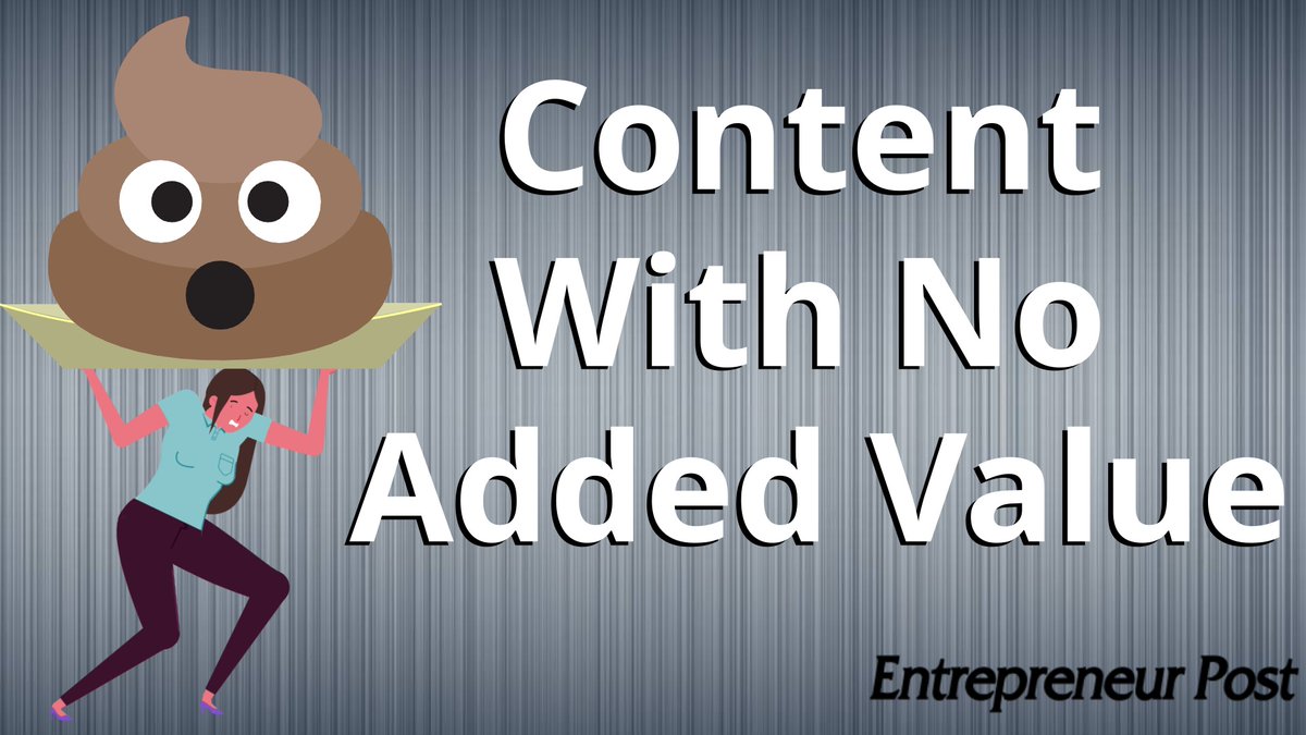 EntrepreneurPst's tweet photo. Reading a lot of #novalue #content lately. #contentmarketing #fakenews #falsecontent #freelancers 
read the latest article about it:
https://t.co/ETSDcWjO92 https://t.co/74e5V3nN8h