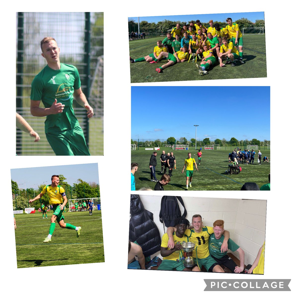 J8cko1976's tweet photo. Putting into context the achievement @LukeJackson10_ #Skipper @EHUSunRes achieved Sunday was special. Basildon Bulls won the div above without dropping a point scoring over 100 goals. Question is can they do it again this Sunday in the League Cup final #TheTrebleIsOn 🏆🏆? 💚💛 https://t.co/egPxJCXS0f