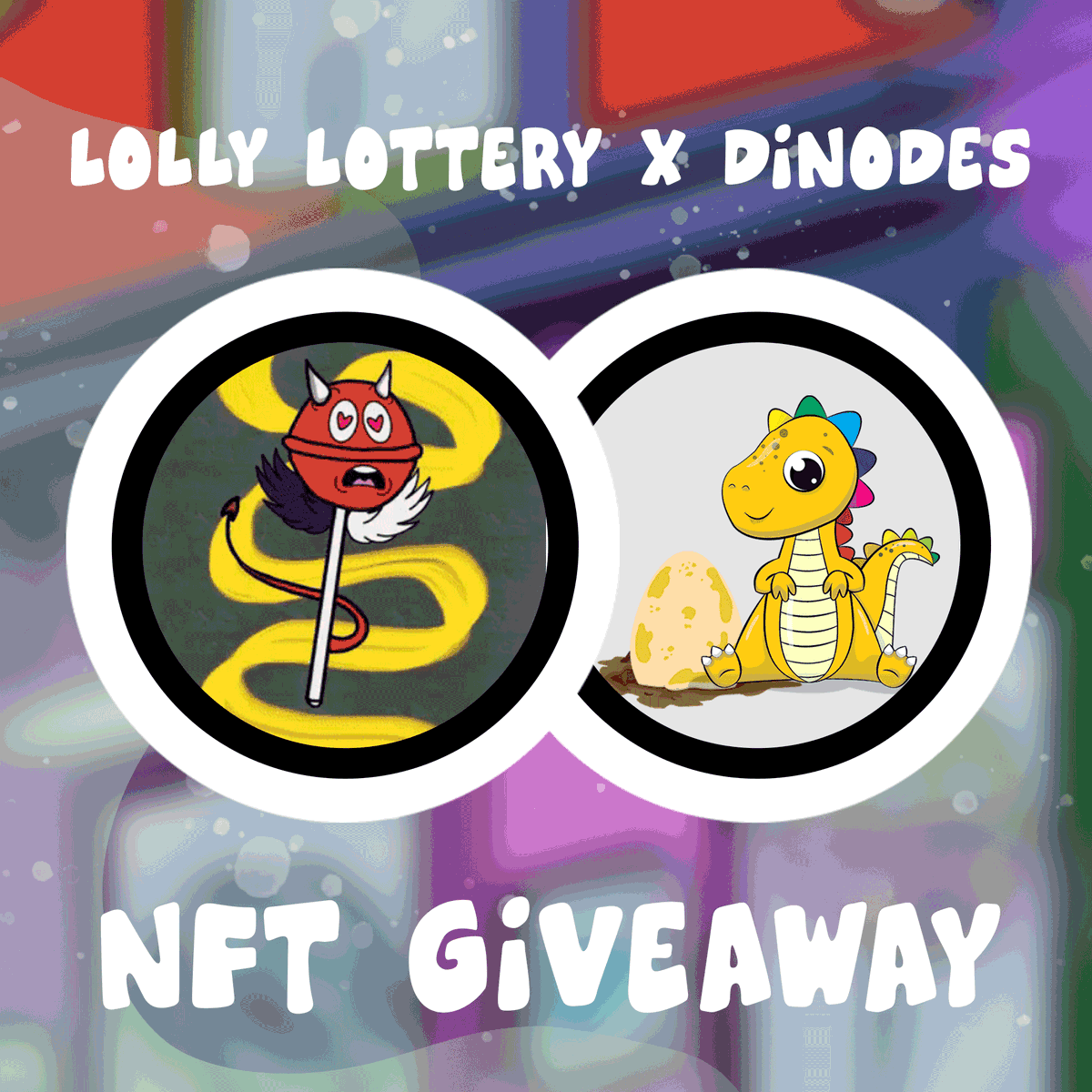 DiNodesNFT's tweet photo. 🎊Collab Giveaway 🎊
🦖#DiNodes x #LollyLottery 🍭
🏆 3x #DiNodesNFT WL
🏆 3x #LollyLottery WL
How to enter :
✅Follow @DiNodesNFT & @LollyLottery
✅❤, Follow, RT This Post
✅Tag 3 Friends
48hrs ⏳
#NFTs #Giveaway #NFTGiveaway #NFTGiveaways #FreeNFT #WLGiveaway https://t.co/CdddlHmBR5