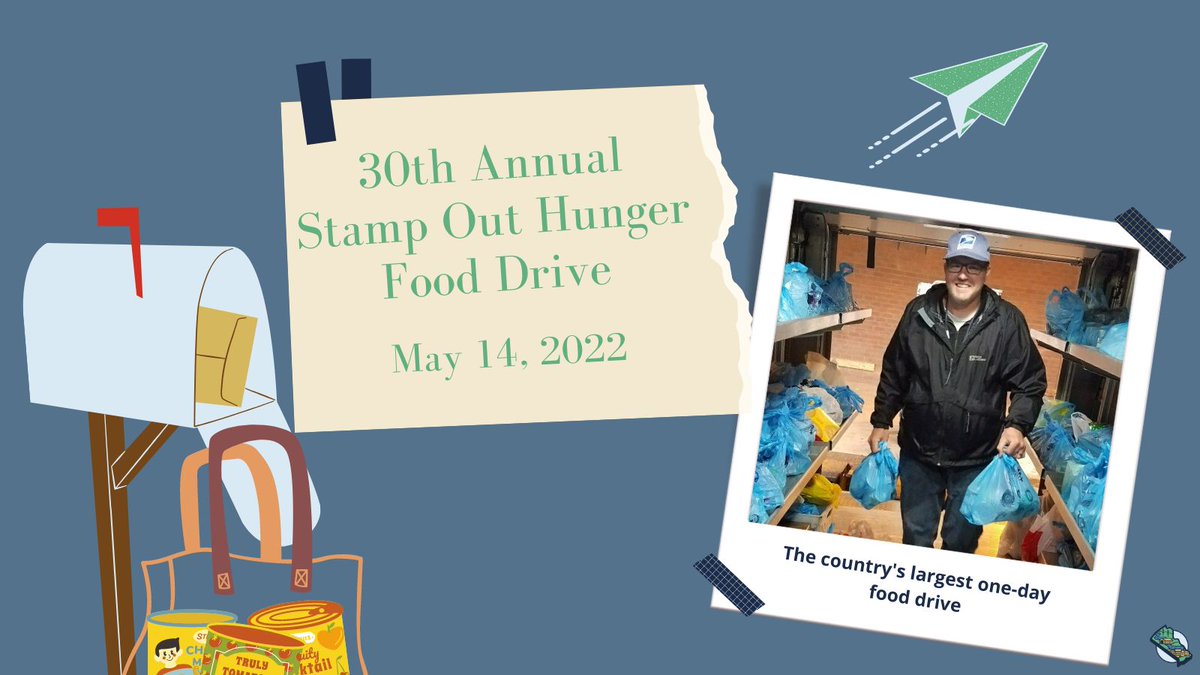BucksCountyGovt's tweet photo. This Saturday, May 14th letter carriers and volunteers across the country will be collecting cans for the 30th Annual Stamp Out Hunger Food Drive. 🥫📫⬇️ https://t.co/Vj2KeUd5t9