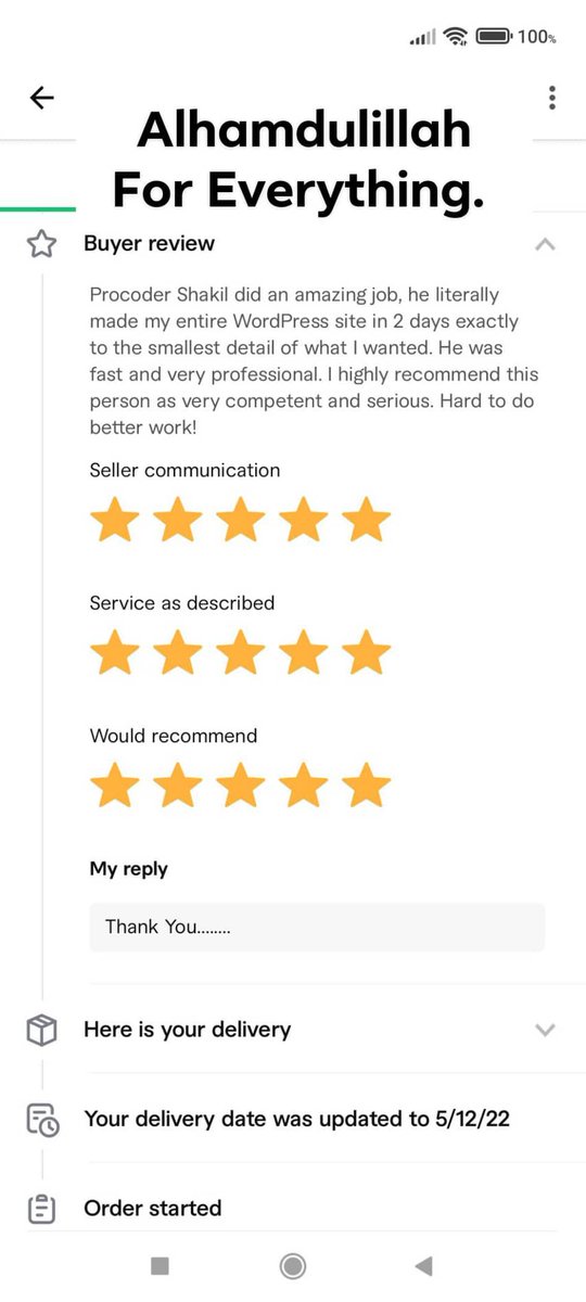 procoder_shakil's tweet image. Clients satisfaction is the Most important for a freelancer life.
Thank you my all clients for giving me this Opportunity.
If you need any type website just contact me.
Fiverr :- fiverr.com/s2/6d4dafe4ae
My portfolio:- procodershakil.me
#fiverr #upwork #freelancer