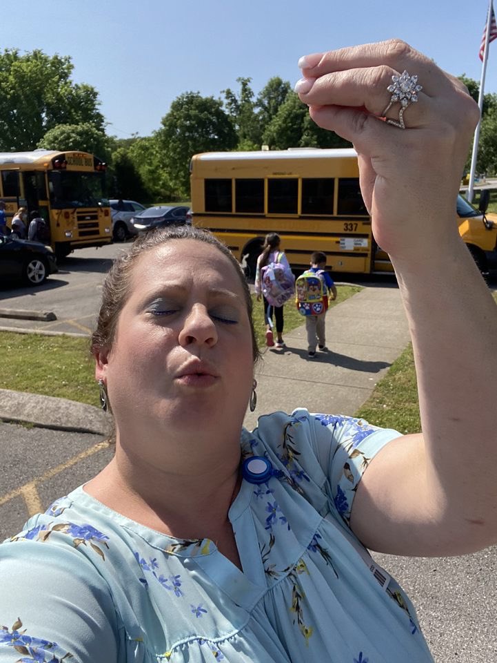ThomasEdisonES's tweet photo. Mrs. Atwood taking a deep breath during bus dismissal today for Tune-In To You Tuesday!!! @MNPS_kidshealth #MNPSWellnessWeek2022 #EdisonElementary #MNPSWellnessWeek2022 #tuneintoyoutuesday https://t.co/rcS1eptaSE