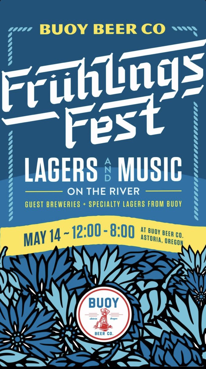 BREWPUBLIC's tweet photo. The beer list has been announced for Frühlingsfest, a Lager Fest held on Saturday at Buoy Beer Co. There will be 16 lagers from 14 Oregon and Washington breweries served in a nice glass mug!

Link: https://t.co/zcyArhUA66

#BuoyBeer #LagerFest @TravelAstoria @BuoyBeer https://t.co/gwGCmw3zr3