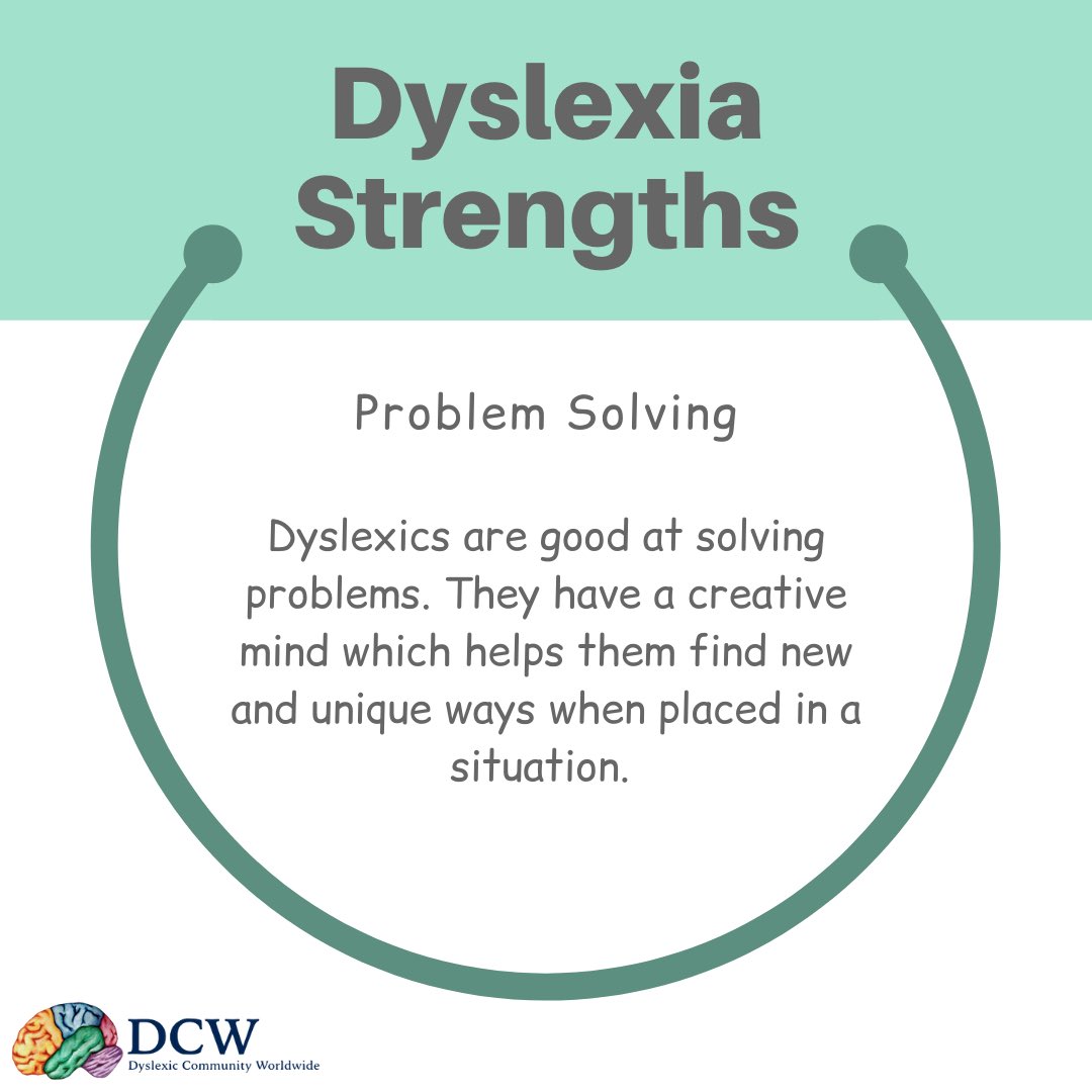 Problem Solving! 

#dyslexia #dyslexic #strengths