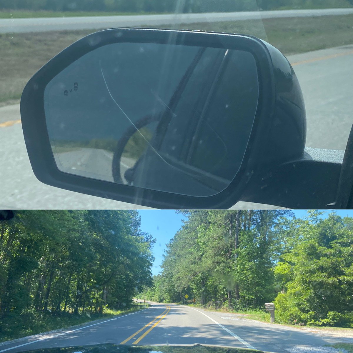 Are you living life in the rear-view mirror? 

These two pictures, taken moments apart remind me a quick look back to learn is ok, and that looking forward, and thinking about the possibilities that lie ahead is where the real magic lies, one #smallbravemove at a time.
#inspire