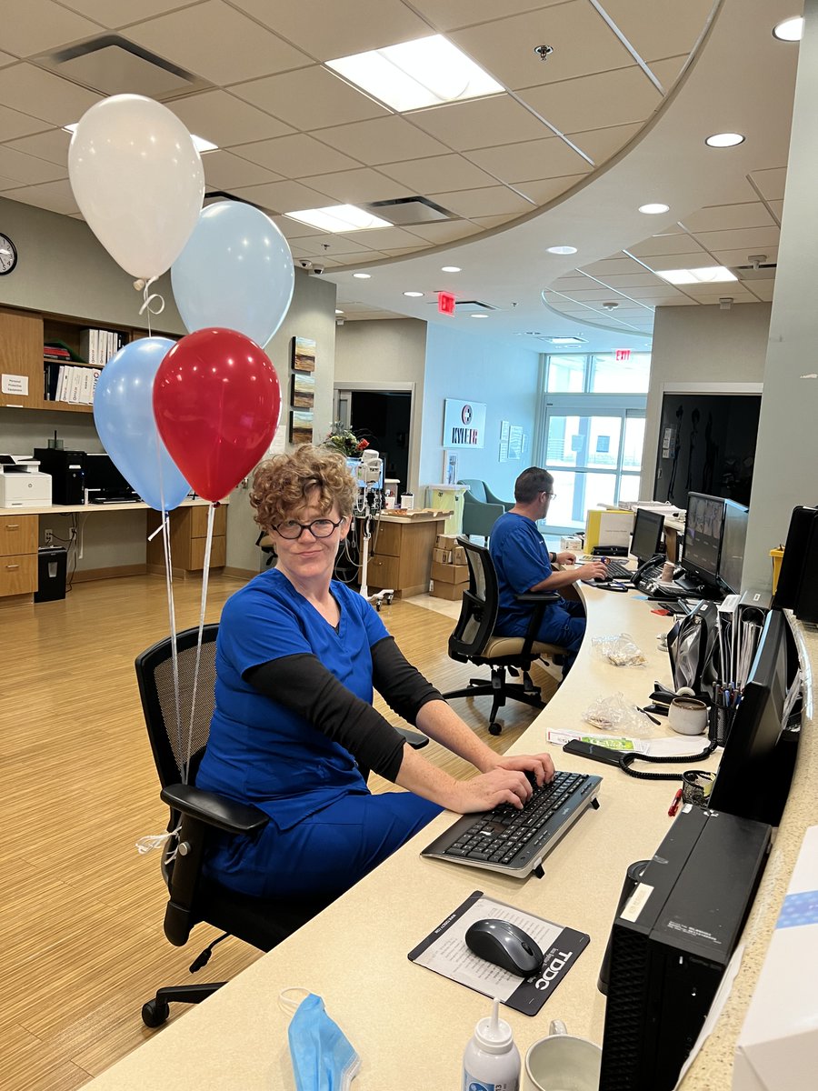KyleERHospital's tweet photo. We are kickin’ off the celebration of Nurses’s Week with these two stars! We have some of the most genuine, loving, caring, empathetic, intelligent, and dedicated nurses a facility could ever hope for. They are the backbone of what we do here and we are so thankful to have th ... https://t.co/AoUAkctjp2