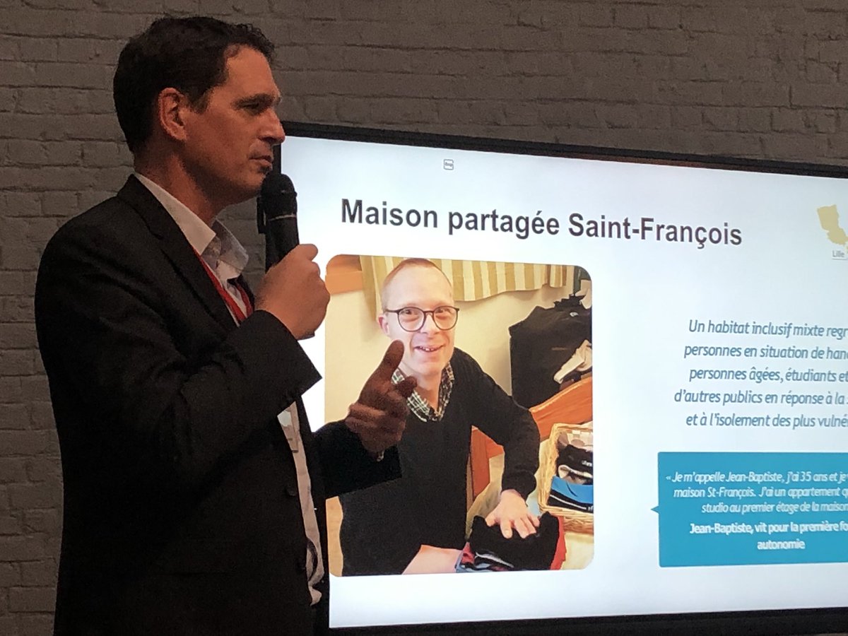 FondationNord's tweet image. A l’occasion de la rencontre avec le Club Gagnants chez AlterEos, @MathiasPovse présente la Fondation du Nord aux côtés de l’association Magdala, La Vie est Belt et Call &amp;amp; Care #jouonscollectif #solidarité