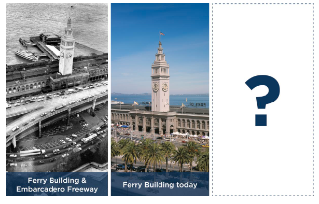 SFBaykeeper's tweet photo. What does the future hold for SF's waterfront? 

Share your feedback to inform plans to address urgent earthquake &amp; sea level rise vulnerabilities along the waterfront: https://t.co/GSaiuqM1Mn 

#sfport #PortofSanFrancisco #embarcadero @SFPort https://t.co/xO6MLyuGDT