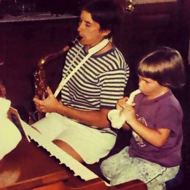 My mom has always been my role model. And thankfully she taught me to play saxophone better than this picture would suggest. #mumsdayeveryday