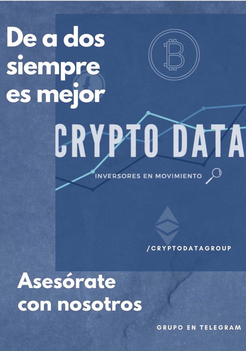 cryptodatagroup's tweet photo. ¿Querés invertir en crypto monedas ?Si, pero no sabes cómo y dónde 
Súmate a nuestro grupo en telegram https://t.co/05srJSWeLq https://t.co/ArFCbLqyyK