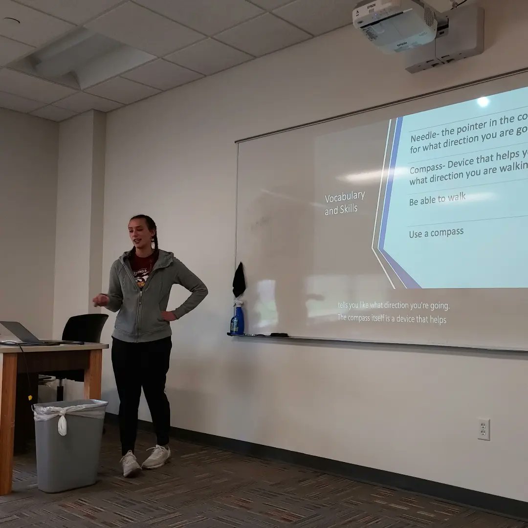 VCSUKHP's tweet photo. Students in HPER 388 Outdoor Pursuits have done a variety of outdoor activities that can be used as lifelong recreational activities. Today they summarized the knowledge and skills and reflected on their experiences as their finals. Well done! #VCSU #vcsukhp https://t.co/hf5tQJKCI6