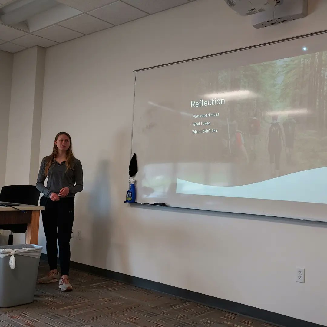 Students in HPER 388 Outdoor Pursuits have done a variety of outdoor activities that can be used as lifelong recreational activities. Today they summarized the knowledge and skills and reflected on their experiences as their finals. Well done! #VCSU #vcsukhp