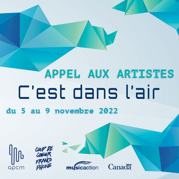 APCMmusique's tweet photo. [C'EST DANS L'AIR 2022] Nous invitons 8 artistes de la francophonie canadienne et européenne à participer à cette résidence de perfectionnement artistique et professionnel. Pour plus d'infos : 👉https://t.co/ERNp0lRBxl
@musicaction_ca @coupdecoeurF @RAFAlberta @MusicMusiqueNB https://t.co/InKIndvD8M