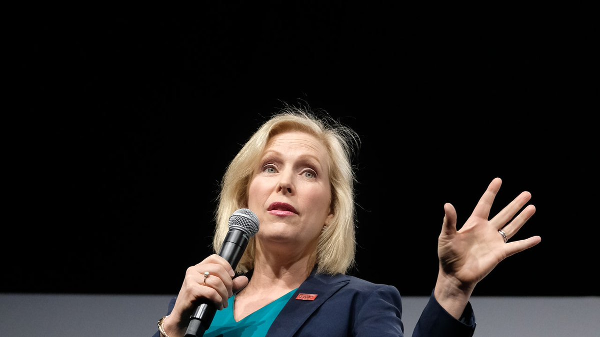 VogueRunway's tweet photo. Senator Kirsten Gillibrand will introduce the first federal fashion bill; the Fashioning Accountability and Building Real Institutional Change (FABRIC) Act looks to extend California’s anti-wage theft laws on a national level https://t.co/xyG7EMeBtC https://t.co/JIYOQ6GQbT