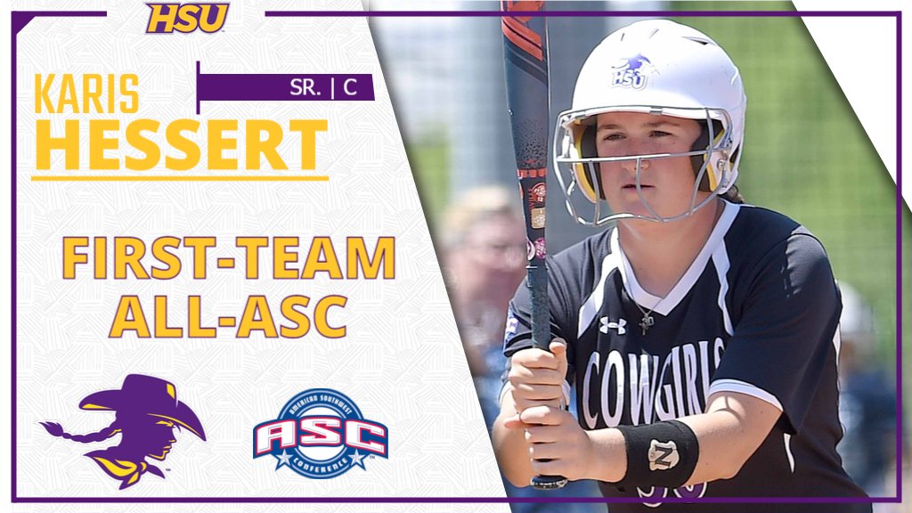 HSUAthletics's tweet photo. Karis Hessert has been named First-Team All-ASC as a Catcher. Congrats to Karis! #ASCsb https://t.co/9C0Rkx5kAc
