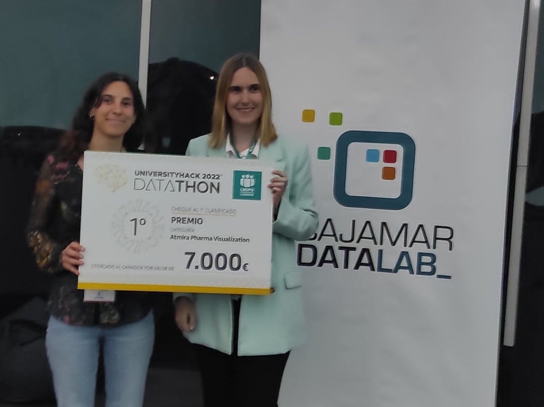 CajamarDataLab's tweet photo. Los equipos MBIGDVIU de @UniversidadVIU y Storytellers de @La_UPM, vencedores de la @Cajamar #UniversityHack 2022. Muchas felicidades a todos los finalistas y especialmente a los campeones. Los vídeos del evento pronto en https://t.co/L2vhKRoQJH https://t.co/QsIKgxMNp5