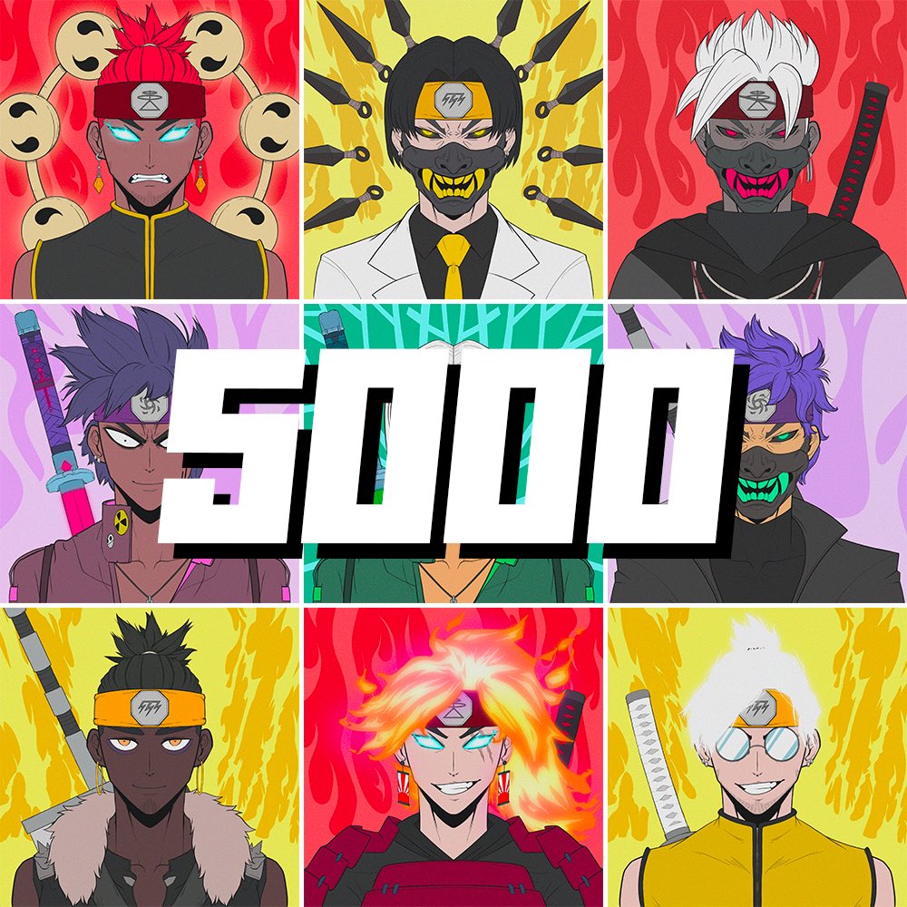 5000 Shinobros. 

Ready to invade. 🥷🏻

J-5.