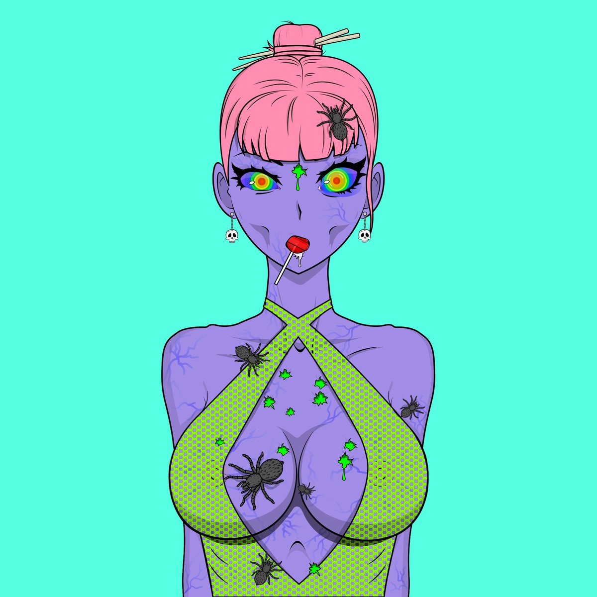 DEATHGIRL_NFT's tweet photo. ur new anime gf! 🖤😳😍😵🖤 #deathgirl #NFT #anime #Manga https://t.co/qMnvB2pV2F