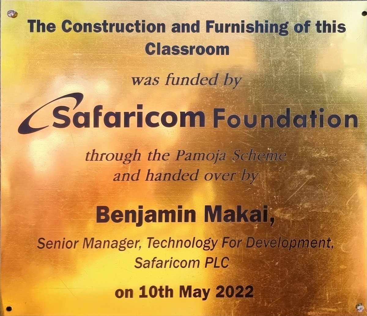 bmakai's tweet photo. Happy to be a part of @SafaricomFDN and @SafaricomPLC as we empower and invest in our communities. Through our Pamoja Initiatives we today unveiled this  modern classroom that will ensure pupils learn in a safe and conducive environment leading to improved performance https://t.co/4Woq2kdIsh