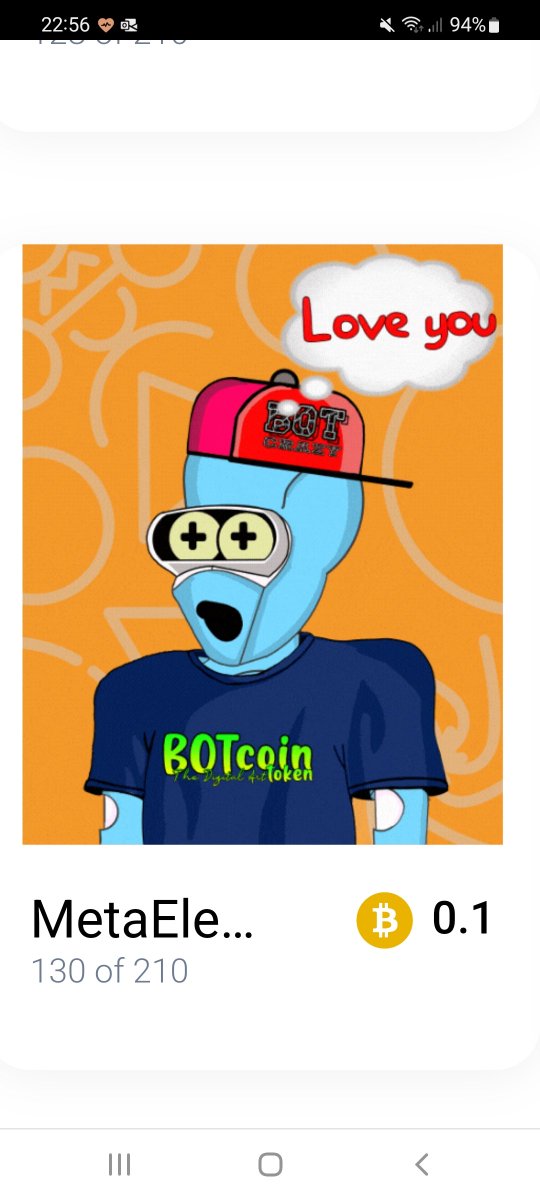 BenTouiSouf's tweet photo. @DFSGeir @CrazyRobotNFT @relayxio My favorite is #MetaElegantBot in love ๐ฅฐ
soufbt@relayx.io https://t.co/fk1mfZAWQb