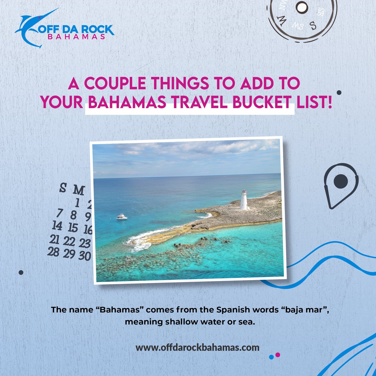 offdarockfishin's tweet photo. The beautiful #Bahamas is made up of 700 islands and cays with thousands of #beaches and other points of interest to #explore. Here's hoping that you will join one of our #adventures to scratch these two off your #bucketlist.  🪣

Details: https://t.co/RQmDvEgvyQ https://t.co/5BwL251Okf