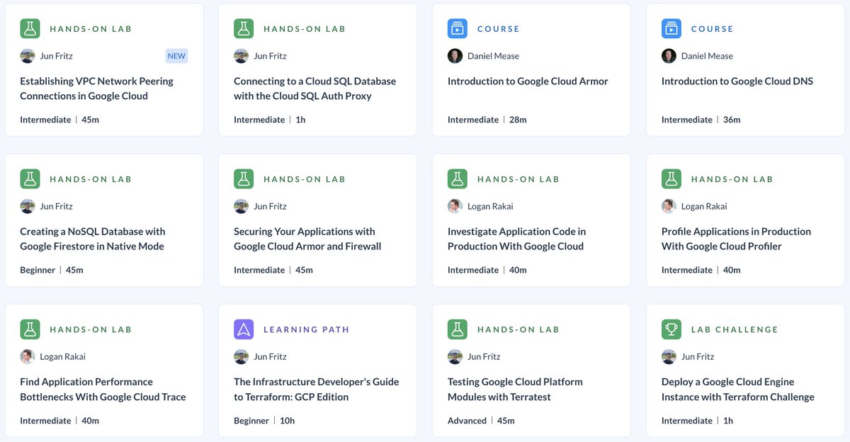 QANorthAmerica's tweet photo. Planning on getting #GCPcertified? From fundamental to advanced level training, you can find the best preparation for certification exams in our library. Get hands-on practical experience through labs and exams while pushing yourself to the next level.
👉 https://t.co/XaLAeORbUJ https://t.co/jdR5g9ntHg