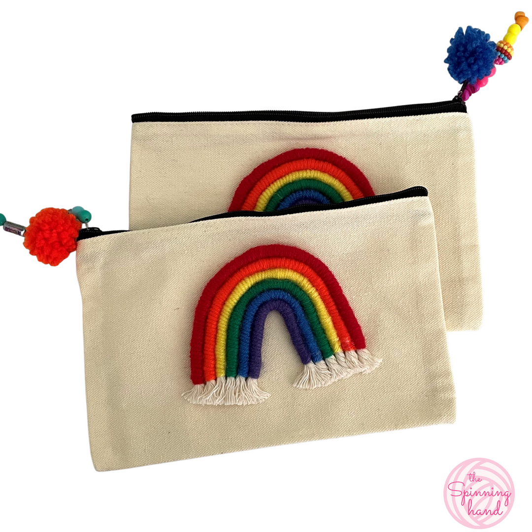 kariscafe's tweet photo. We've commissioned OOAK zippered pouches from Darcie at Makin' It Rainbow. Keep your notions in check, or use as a standalone bag to corral keys, lipstick, and phone. 
Available exclusively to knitting kit subscribers! 
Get yours at https://t.co/qKaDq6CNN8 https://t.co/NnMIVWCzBY