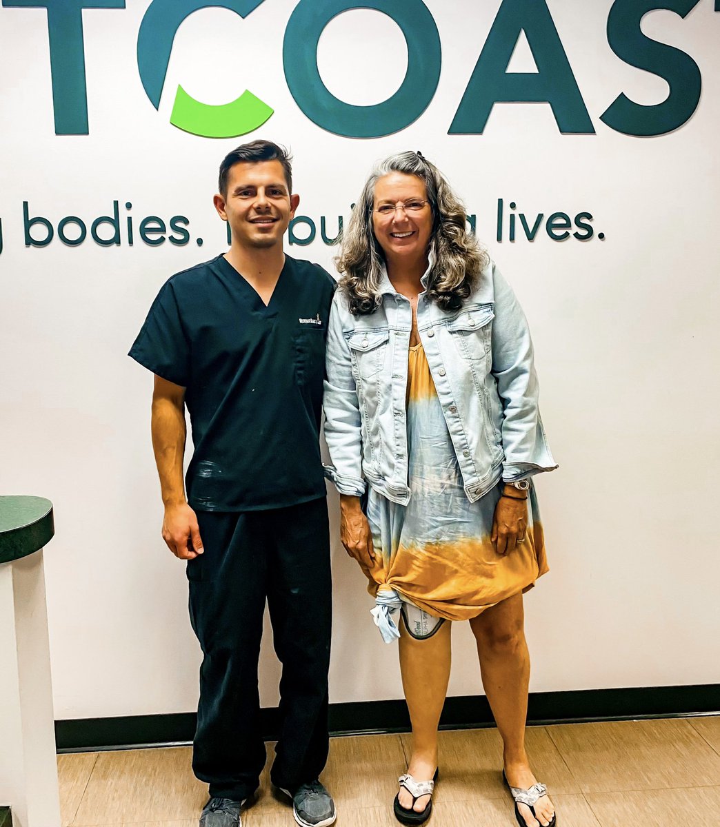 Delivery days are the best! Our patient Lori loves her new custom painted silicone prosthetic leg. 😍🦿 Great job to our anaplastologist, Swalek! 👏 We love making our patient’s smile! 😀🎉 #prostheticleg #amputee #limbloss #oandp #prosthetist #fabrication