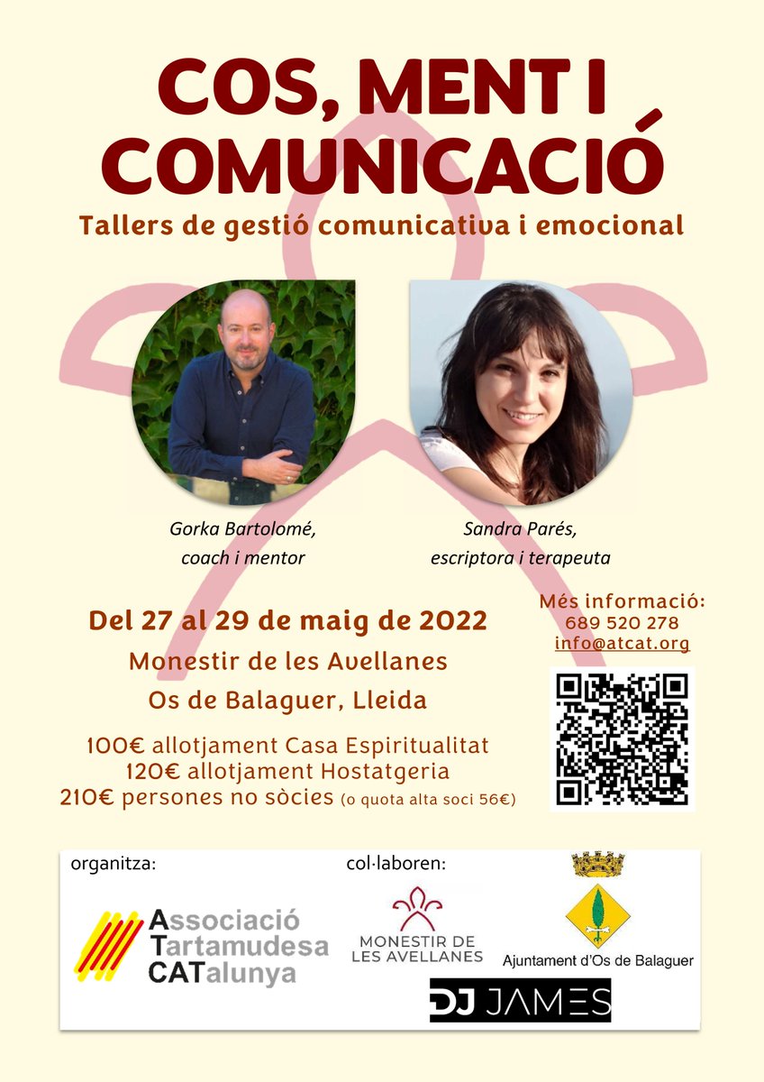 mavellanes's tweet photo. Aquest curs reprenem el curs de @difusio_atcat amb el taller Cos, ment i comunicació.
Inscripció obertes al 973 43 80 06 o avellanes@maristes.org https://t.co/Rt6KCzMSa7