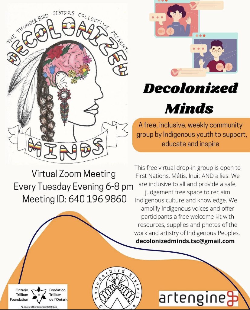 CookKloey's tweet photo. Tonight!!! 6-8pm (est) is our second session for Decolonized Minds!!! our powwow theme tonight is drumming, Click the link to join!! https://t.co/YiseI8eBWw https://t.co/3w8T0YvHfe