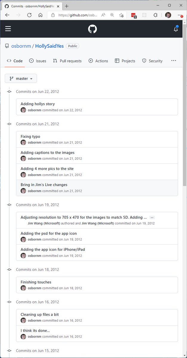 Today is mine and my wife's 9th anniversary. When I purposed to her, I had a website where <a href="/turanuk/">@turanuk@hachyderm.io</a> quickly posted some photos so that when she told her family &amp; friends, they could read our story and see photos from the day. It was originally hosted at HollySaidYes.com