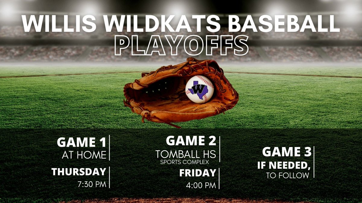 WillisSchools's tweet photo. Come out and support our WildKats!
Tickets for Friday game.  https://t.co/TIMWh0ETT9 https://t.co/dkREXR1IeW