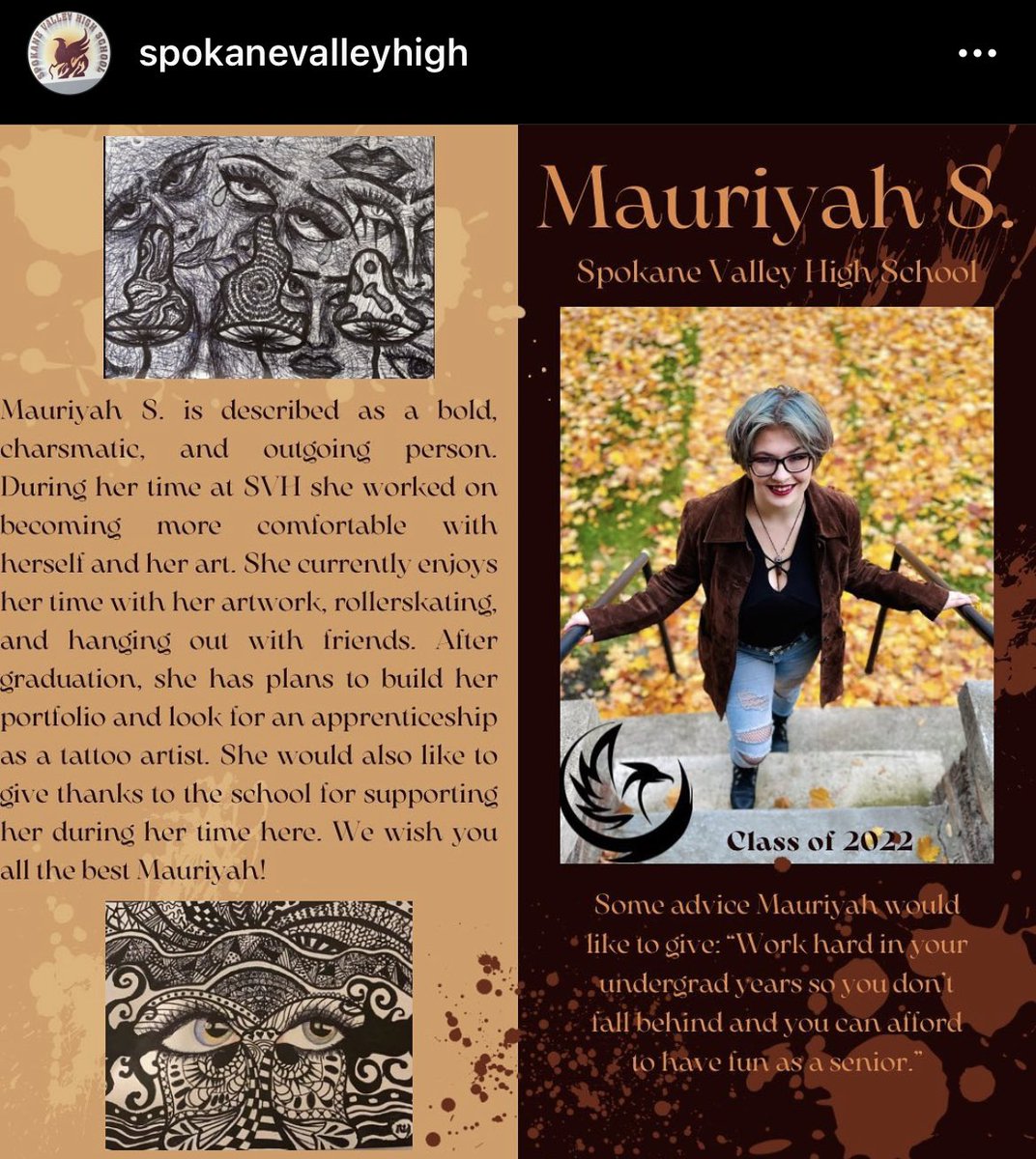 Check out the start of the senior posts on our Instagram @spokanevalleyhigh