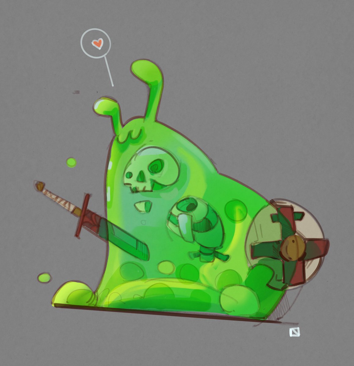 「Slimes everyone's favourite flesh dissol」|Gareth Daviesのイラスト