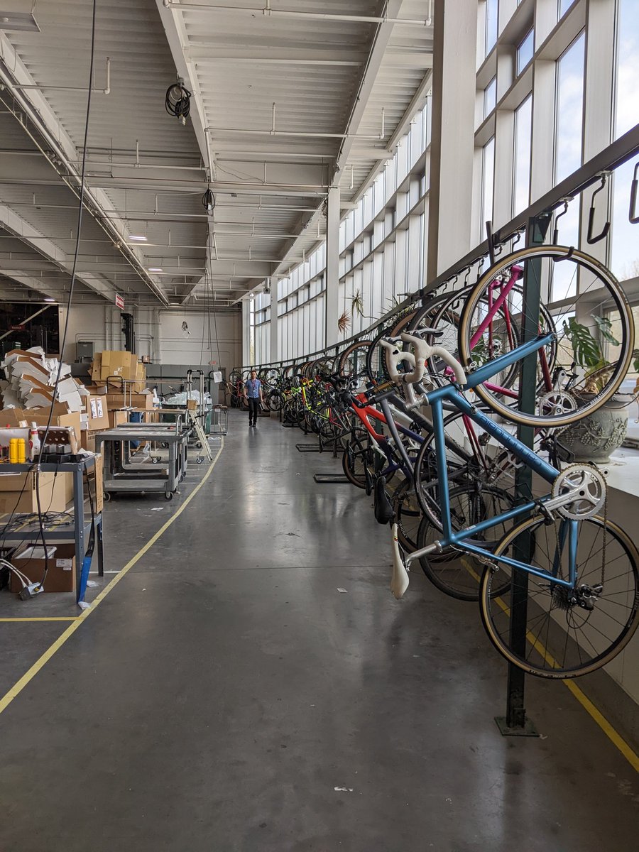It was a pretty cool day visiting @QualityBike HQ today! Gotta see how a bike wheel is made!