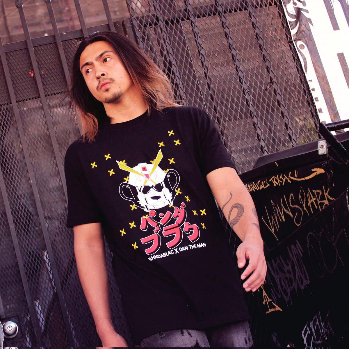Pahndablac's tweet photo. The New #GPahnDa Tshirt by #Pahndablac 🐼🤖✖
https://t.co/eXAABr4F4U 🐼✖ 
#streetwear #streetfashion #fashion #clothingbrand #style #ootd #manga #anime #streetstyle #panda #art https://t.co/mGIjPo3gS7
