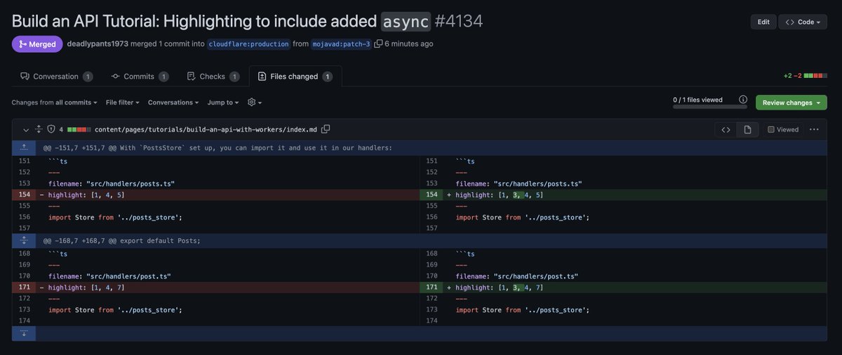 mo__javad's tweet image. Just in time for #PlatformWeek, I&apos;ve now &quot;𝗰𝗼𝗻𝘁𝗿𝗶𝗯𝘂𝘁𝗲𝗱&quot; to Cloudflare Workers 😂

@GregBrimble @threepointone @samuelpmacleod isn&apos;t this just the most valuable PR y&apos;all have ever seen?