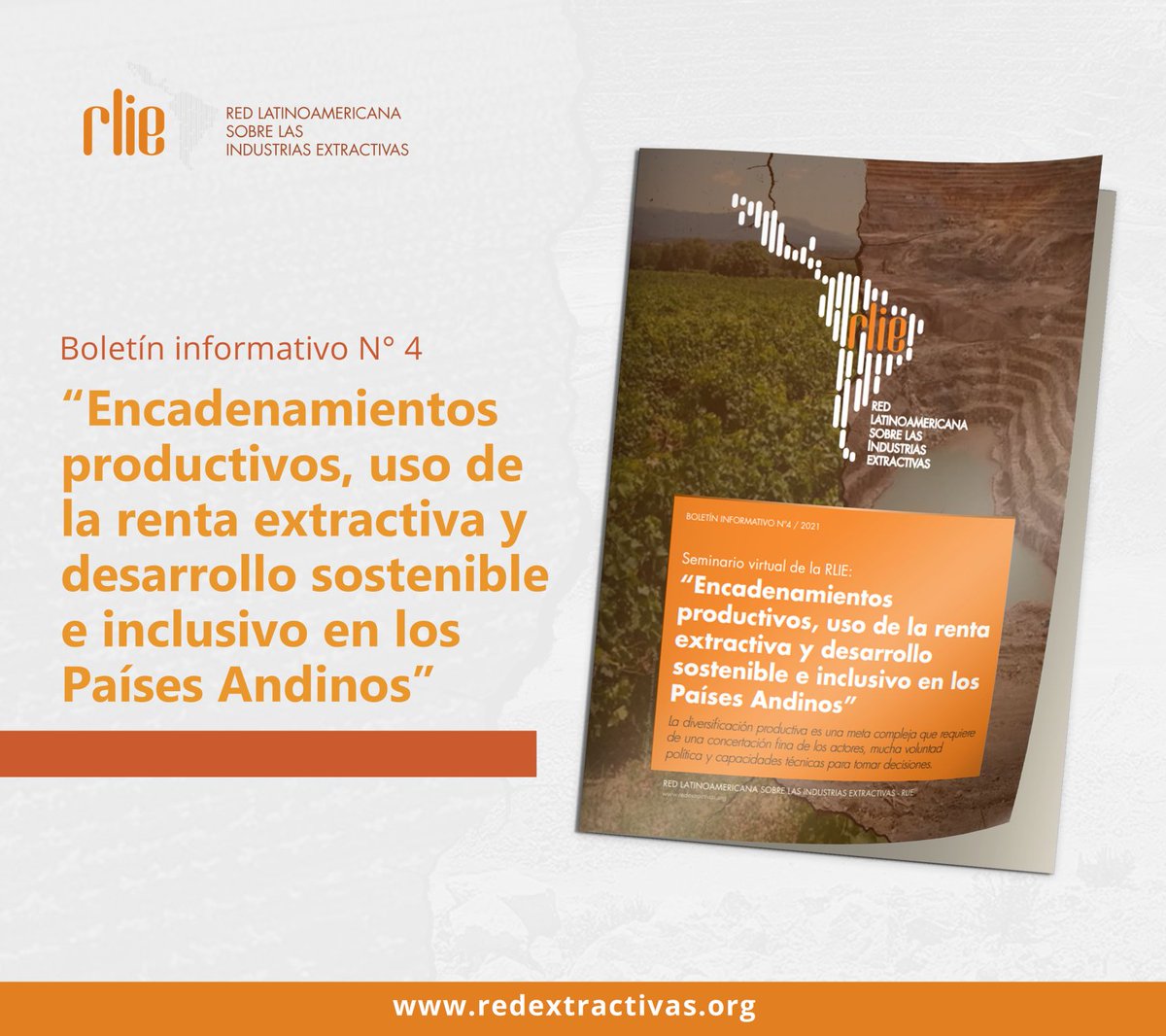 RLIE_'s tweet photo. #RLIE | #BoletínInformativo
📙 "Encadenamientos productivos, uso de la renta extractiva y desarrollo sostenible e inclusivo en los Países Andinos"
Accede a la publicación: https://t.co/M2IAPeR9Vo https://t.co/7kFUQc0yMC